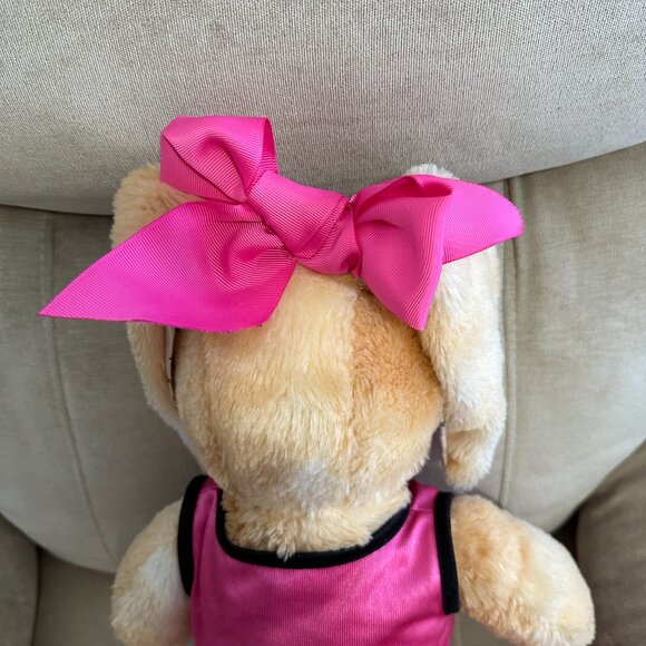 Build A Bear Bunny Cheerleader Plush Toy Pink 18" - Picture 7 of 11